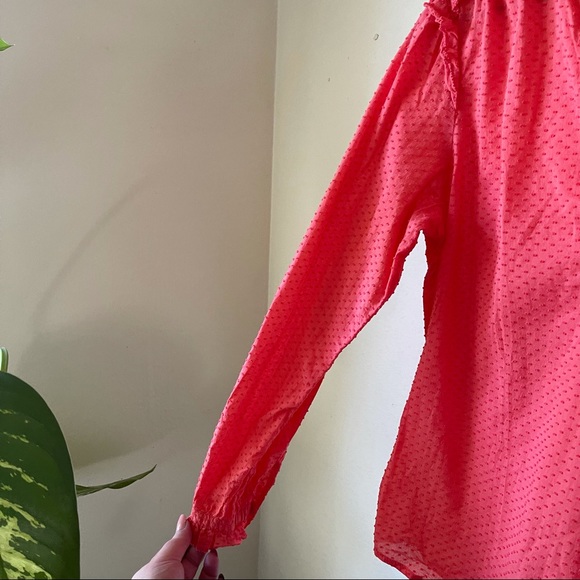 J Crew | Ruffle Trim V Neck Popover Top - Picture 4 of 7